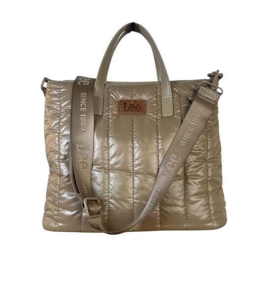 LEE Quilted Puffer Tote/Crossbody With Pouch – MONTANA WEST - Khaki - Picture 1 of 4
